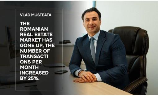 Vlad Musteata. The Romanian real estate market has gone up, the number of transactions per month increased by 25%