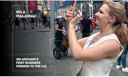 Mila Malairau. On AmCham’s First Business Mission to the U.S.