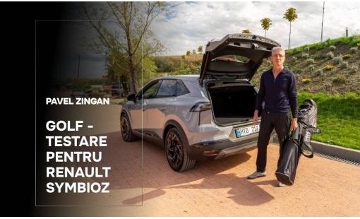 Pavel Zingan. Renault Symbioz testat cu un sac de golf