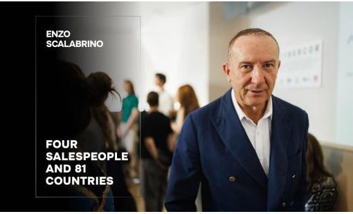Enzo Scalabrino. Four salespeople and 81 countries