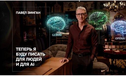 Павел Зинган. Теперь я буду писать для людей и для AI