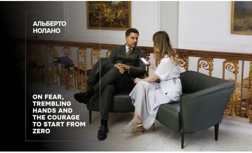 Alberto Nolano. On fear, trembling hands and the courage to start from zero