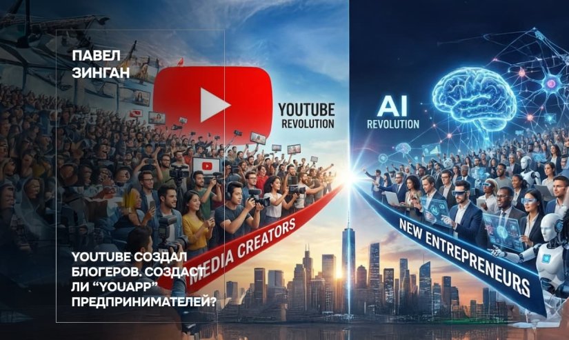 Павел Зинган. YouTube создал блогеров. Создаст ли “YouApp” предпринимателей?